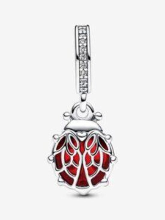 Pandora Red Ladybird Dangle Charm - Picture 2 of 4